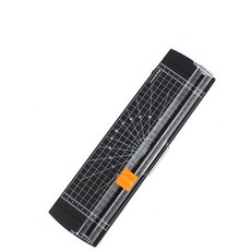 각도 눈금 투명 자 36cm 미끄럼 방지 슬라이드 날 종이 재단기