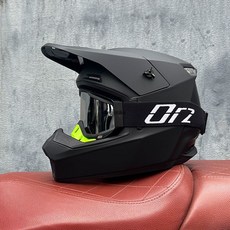 【台灣出貨】 ORZ國標3C機車越野罩安全帽山地速降自行車安全帽室內卡丁車全罩安全帽, 红网点+666彩镜,XL（59-60）