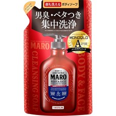 MARO 마로 바디워시 남성 전신용 얼굴도 씻을 수 있다 리필 380ml x 1, 1개