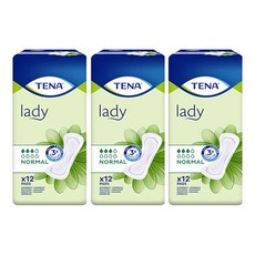테나 레이디 요실금 패드 노말, FREE(onesize), 3팩, 12매입