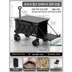 꾸꾸상점 원포레스트웨건 휴대용 바퀴가 스포츠, 450L 리어오픈 대형2단접이식의자 B
