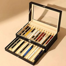 원목 만년필 보관함 볼펜 진열함 케이스 우드 상자 고급 정리함 서랍함