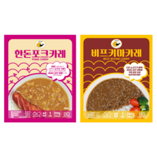 한돈포크카레 3개+비프키마카레 3개, 1개, 1.2kg