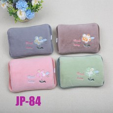 만화 털실 충전식 온수병 안전 방폭 전기 온열기 이중 손잡이 분리형 세탁 가능한 손난로 아기 온열기, JP-84 포지셔닝 모델