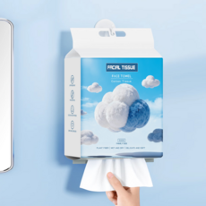 YOPENCE 걸이형 순면 일회용 페이스타올 대용량 도톰한 세안티슈, 1개, 180매입