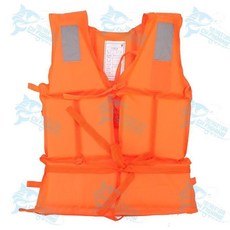 救生衣成人浮力專業背心成人船用兒童便攜游泳防汛釣魚馬甲野釣, 牛津布救生衣成人【綁帶款】