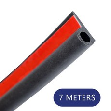 흡음 테이프 방진 패드 스펀지 방음 매트 호환 9 모양 자동차 고무 씰 도어 씰링 스트립 소음 차단, 7M 9, 1개