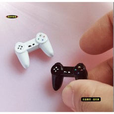 隨草憶境 迷你仿真遊戲搖桿手柄，BJD娃娃屋袖珍食玩微縮模型，遊戲機控制器搖控器, 1個, 單入（白款）