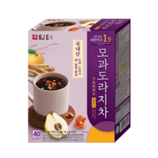 담터 모과도라지차 플러스 40T, 1박스, 40개입, 15g