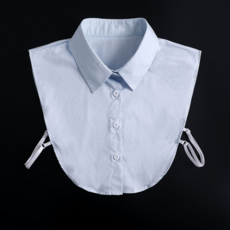 미노앤슈 여성 이너셔츠 기본 심플 셔츠 페이크 이너 카라 레이어드 블라우스 4컬러