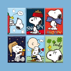 DIY 스누피 피너츠 MOMENT 그림그리기 세트 미니이젤 10x15 페인팅, 리본, 1개