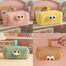 보리별 뽀글이 필통 파우치 귀여운 동글이 가방고리 펜케이스 대용량 문구 가방꾸미기, SN.뽀글이필통 핑크, SN.뽀글이필통 핑크, 1개