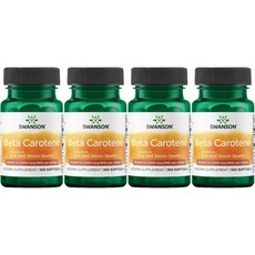 스완슨 비타민 A 베타 카로틴 7500mcg(25000IU), 100 Count (Pack of 4), 4팩, 100정