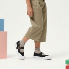 반스 키즈 블랙화이트 메리제인 플랫슈즈 No.1781005