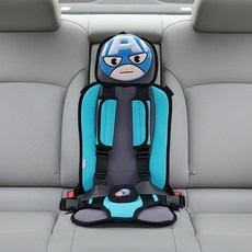 국내생산 마블 헤드쿠션 휴대용 주니어 카시트 충돌테스트통과, 캡틴아메리카