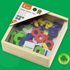 [온비랩] 비가 원목 숫자 블럭교구 자석블럭