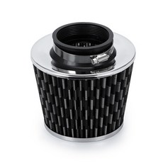 LZONE - 범용 3 76mm 공기 필터 및 냉기 흡입 파이프 터보 유도 파이프 튜브 키트공기 필터 콘 포함 JR-AIT28IMK14