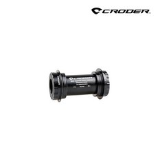 CRODER Tube-Lock BB30轉24mm軸心專利對鎖式中軸B.B. 公路車/一年保固/階層導角設計, 1個, 鋼珠培林,黑色