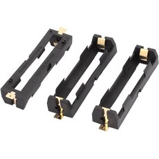 Aexit 3PCS 나일론 충전기 및 컨버터 쉘 황동 1 x 3.7V 18650 배터리 SMD SMT 보관 홀더