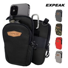 엑스피크 EXPEAK 더블포켓 스마트폰 핸드폰파우치 목걸이 기본제공, 메탈
