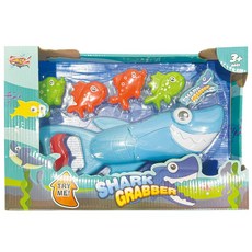 Babyshark 鯊魚吃小魚洗澡玩具 兒童沐浴戲水玩具 趣味鯊魚造型 安全無毒材質, 多色, 1個