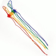 국화매듭끈C 6개입/장신구줄/전통끈/전통매듭/복주머니/답례품, 6개