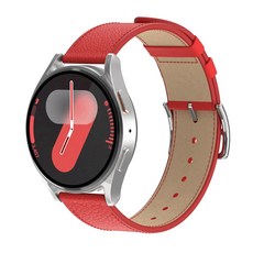 아이메이드잇 갤럭시워치 천연 소가죽 스트랩, 레드, 1개