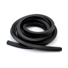 1M 정사각형 불소 고무 씰링 스트립 비포밍 검정색 저항 산 및 알칼리, 01 1 Meter, 17 xmm