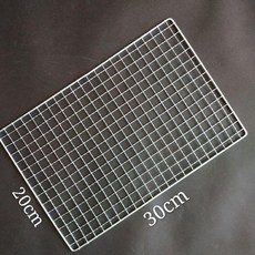 燒烤網 晾曬網 鐵網格, 1個, 20cmX30cm一片粗絲