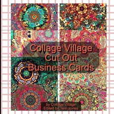 Collage Village Cut Out Business Cards Paperback, Independently Published