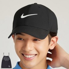 나이키 드라이핏 탈부착 스트랩 쾌적한 클럽 모자 (PGN짐쌕가방 지급), 블랙, 1개
