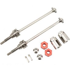 사이그모핑 2개 RC 드라이브 샤프트 8 밀리미터 직경 볼 RC 프론트 CVD 드라이브 샤프트 슬래시 1/10 RC 카 은색용