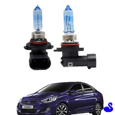 BS 올뉴엑센트 할로겐 전조등 차량실외등 차량용램프, 1개