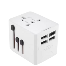 多國旅行萬用轉接頭，多功能USB充電插座，輕巧便攜設計, 1個