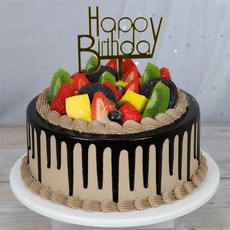 모형 케이크 생일 소품 파티용품 촬영용 샘플 스튜디오 케잌 클레이, 6인치, 오렌지 H32