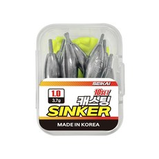 캐스팅 싱커 수중찌 스플릿샷 멀티싱커, 1개, 10개입