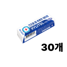 롯데 자일리톨 랩 워터링 껌, 30개, 24g