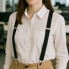 컬러 정장 멜빵 서스펜더 블랙 바지 멜빵끈 roa3+2xhN