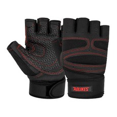 AOLIKES 헬스 장갑 양손 1세트 MG-1099, 레드, 1개
