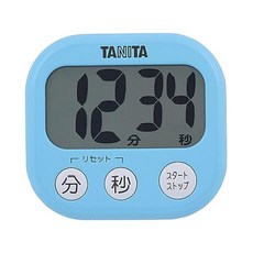타니타 tanita 부엌 공부 학습 타이머 큰 화면 대음량 100분 자석 스탠드 포함 블루 놀라운 타이머 TD-384 BL, 1개