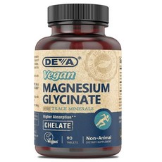 디바 비건 마그네슘 글리시네이트 킬레이트 마그네슘 300mg 90정, 1개