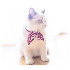 심아트 반려동물 케이프 보우타이 3색 강아지 고양이 스카프 스몰, 블루, 1개