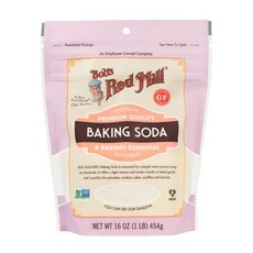 밥스 레드 밀 베이킹 소다 - 454그램 (1팩) 비GMO Bob's Red Mill Baking Soda 16oz (Pack of 1) - Non GMO Gluten Fre, 453.59g, 1개