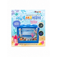새우 키우기 세트 관상용 바다새우 키우기 레드색상 어항, 1개