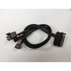 小白的生活工場 12V SATA 一分三 PWM 小4風扇編織線材 擴充散熱風扇電源線