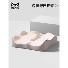 貓人尾椎減壓坐墊 尾骨疼痛墊 骶骨護墊 術後保護 骨折專用墊, 久坐護臀*尾椎減壓  灰白拼接 坐墊一
