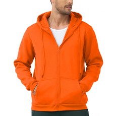 JIHUILAI 남성용 플리스 후드 지퍼 경량 긴소매 액티브 남성용 재킷 스포츠 풀 지퍼 스웨트셔츠 S~3XL 블랙.