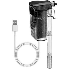 미오요우 어항 필터 벽걸이 미니 수족관 필터 조용한 폭포형 여과 시스템 조절 가능한 수류 신선수 및 염수용, 미오요우 어항 필터, 벽걸이 미니 수족관 필터 조용한