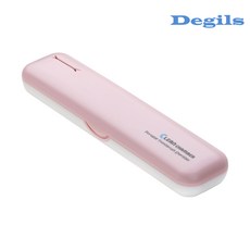 크린챔버 국내제조 uv led (충전식+건전지) 휴대용 칫솔살균기 1인용 DK-800, 핑크