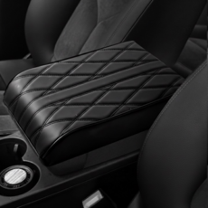 보넬티 간편장착 메모리폼 자동차 팔걸이 쿠션, 1개, 블랙